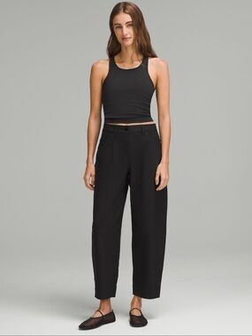 Lululemon Ebb to Street Cropped Racerback Tank Top Light Support B/C Cup | Black
